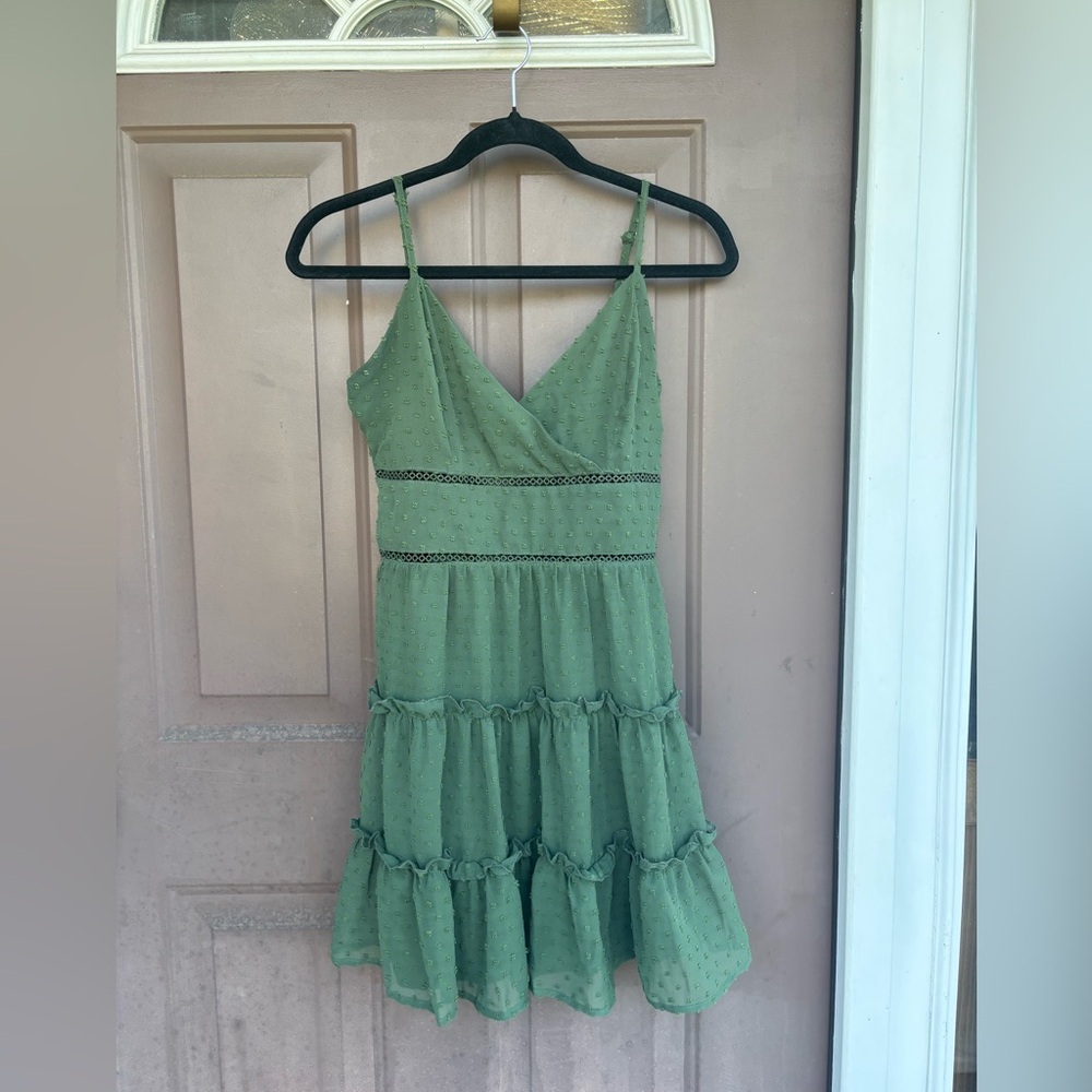 Chic Olive Green Dress